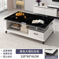 Modern minimalist tv stand for living room, compact home, floor-standing extendable 2025 new style coffee table and tv cabinet combination