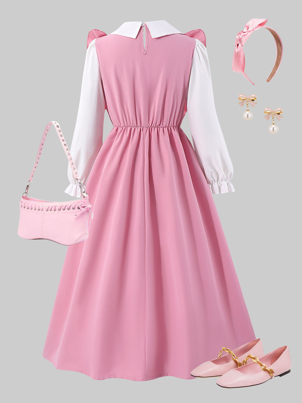 Girls' (tall) dress, peter pan collar dress