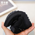 Vancahao kids' fleece-lined thickened snow boots,  winter new arrival, student cotton shoes, girls' double velcro ankle boots