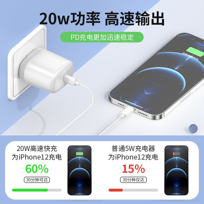 Macaron folding charger 20w fast charging pd compatible with iphone 12 mini portable charger - wholesale from manufacturer