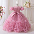 Girls' dresses flower girl wedding dresses tutu skirts girls' flower girl wedding dresses evening gowns runway fashion trendy cross-border ready stock