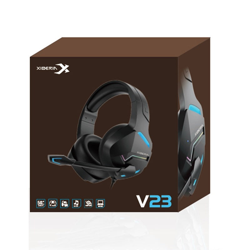 Siberia v23 wired competitive gaming headset usb 7.1 chicken listening slot line controlled microphone