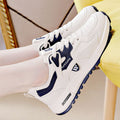 Plus size women's sneakers 2025 new spring hot style korean versatile lightweight running leather casual chunky sneakers