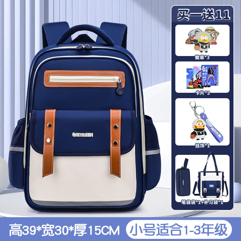 New cloud schoolbag 1-3-6 grade primary school students schoolbag boys and girls reduce the burden of children large capacity backpack