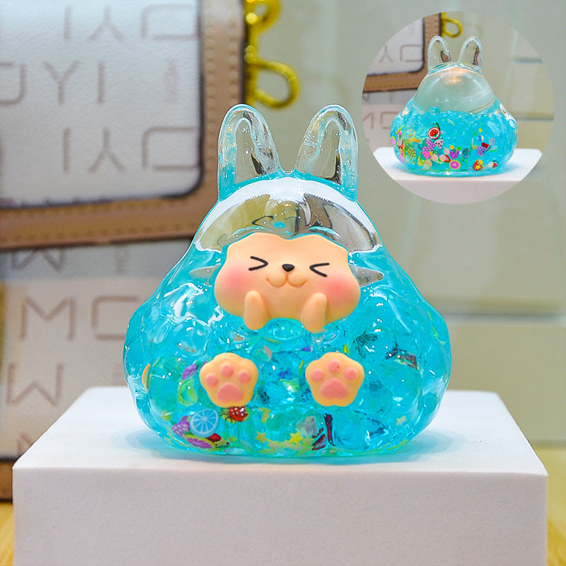 oversized three-dimensional quicksand KIKI shopping mall blind box figure desktop ornament car pendant DIY jewelry accessories