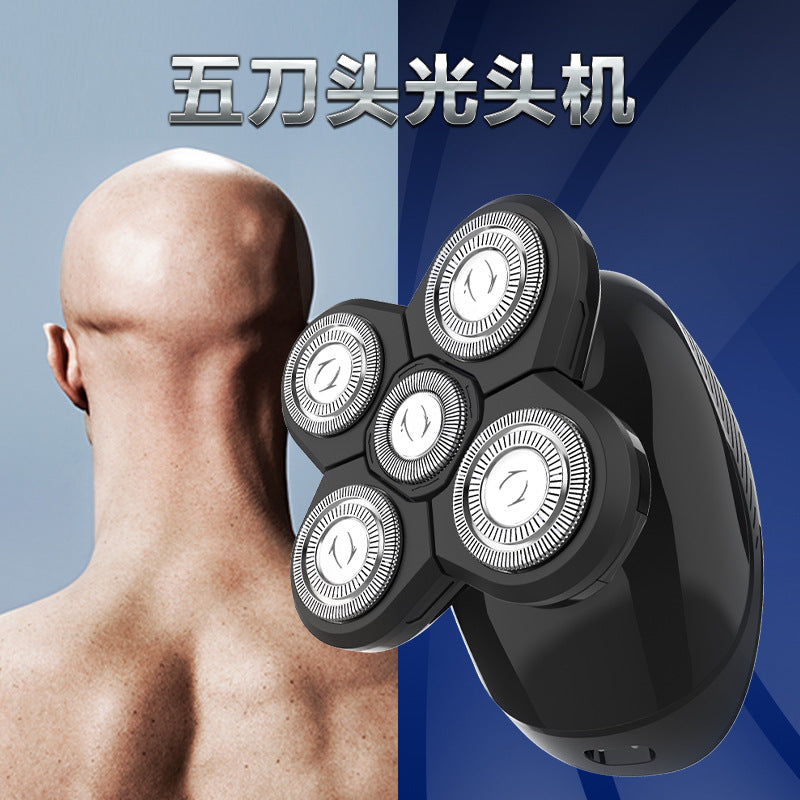 Electric shaver for bald heads - 4-in-1 5d razor, waterproof beard trimmer for men, rechargeable bald head shaving gadget