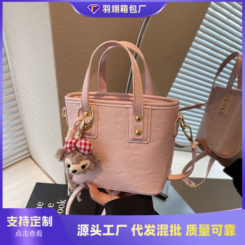 Foreign trade is popular this year, small bags for women 2025 new versatile bucket bags, Korean version commuter shoulder messenger handbag