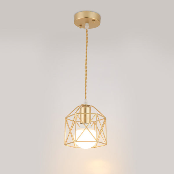 Nordic restaurant dining table wrought iron small lamps simple postmodern personality creative bedroom bedside window restaurant chandelier