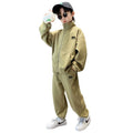 Boys' fall outfit set  new style: stylish and trendy two-piece tracksuit for older kids and teens - perfect for making a statement
