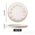 Influencer-style retro creative stoneware dinner plate - ceramic dinner plate, salad plate, steak plate for home use - wholesale
