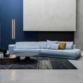 Italian normcore special-shaped corner budapest sofa full matte leather living room casual fabric sofa