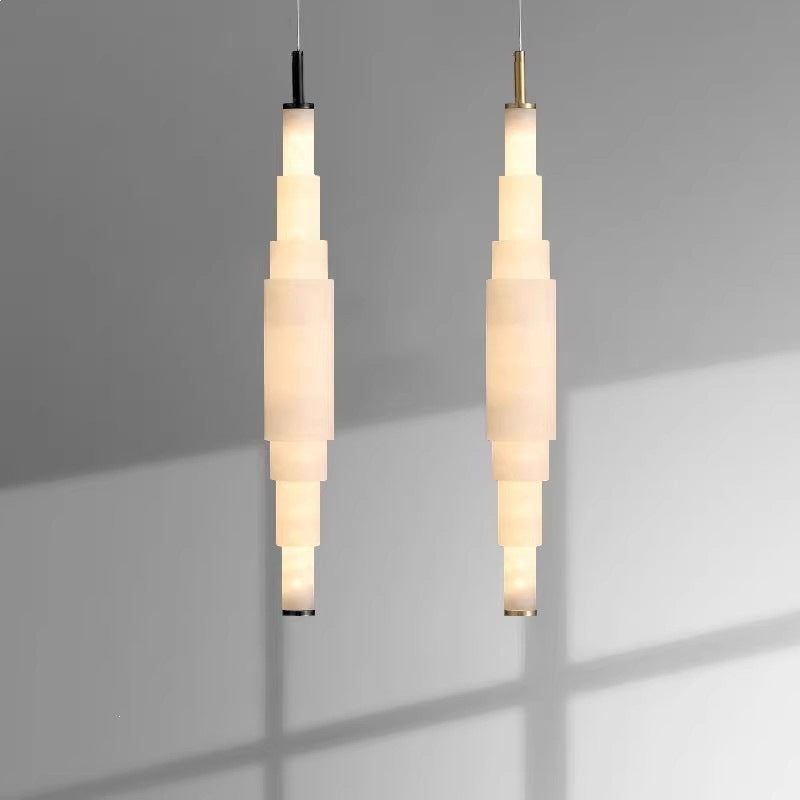 Spanish marble chandelier - modern minimalist bedroom bedside lamp - designer style for living room, dining room, and bar counter lighting
