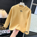 Long sleeveskidsgirlslooseletter bottom sweatshirt stylespring & fallprintingnew arrivalthickened baby boystops