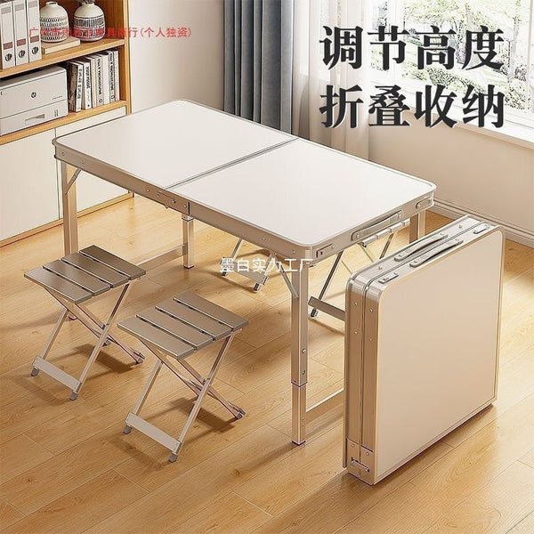 Folding table stall table folding outdoor portable ground marketing table night market stall starting table folding table and chairs