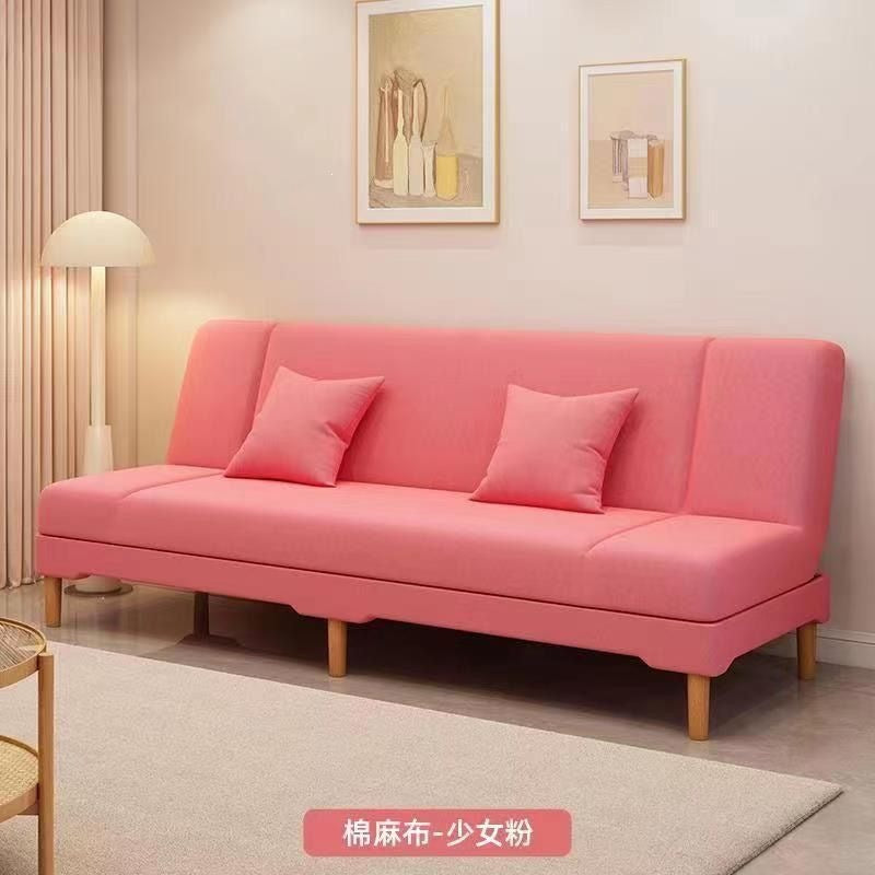 Multifunctional sofa bed - convertible fabric sofa, easy-to-assemble single sofa bed for living rooms, rental properties, and small apartments