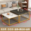 Accessible luxury square coffee table living room rental house for home small table casual modern small apartment tea table 2026new arrival