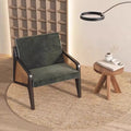 New chinoiserie chair designer rattan sofa chair wabi-sabi style single chair medieval style solid wood casual chair single chair