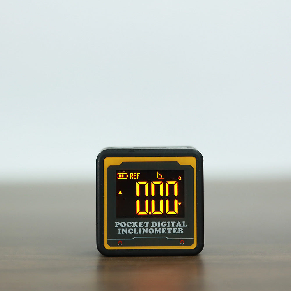 HUOTO new miniature pocket tilt box, electronic digital display Bluetooth tilt meter, angle measuring instrument, slope meter
