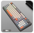 Dazzling silver fox k820 wired gaming keyboard and mouse combo - knob, mechanical feel, for office, desktop, and laptop use