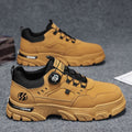 Men's 2025 spring new low-top slip-on swivel buckle athletic casual trendy shoes outdoor waterproof work shoes