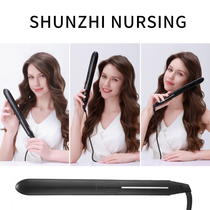 Hair straightener splint lazy digital display hair clip straight and curly dual-purpose hair straightener hair salon special curling iron perm iron
