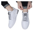 Men's sneakers, 2024 new trendy casual shoes, versatile leather shoes, men's slip-on white sneakers, wholesale and dropshipping available