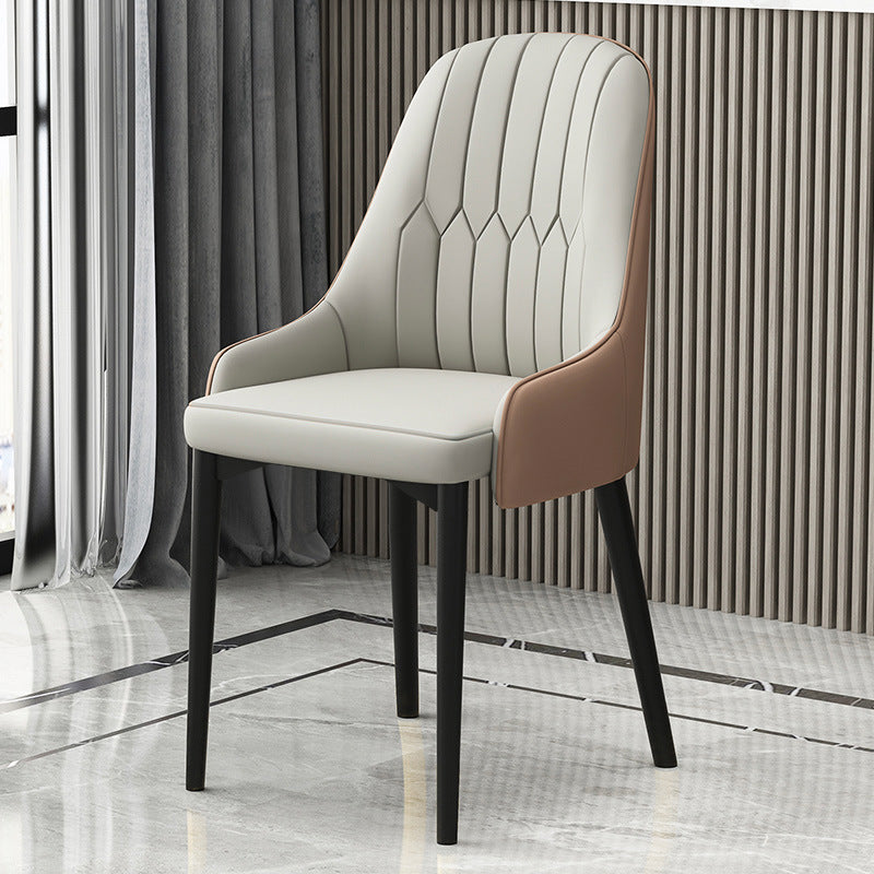 Nordic dining chair - modern minimalist design for home, premium quality, light luxury backrest, casual dining chair, restaurant & cafe seating