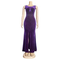 European and american style new african export plus size women's clothing ebey   socialite slim fit slit dress