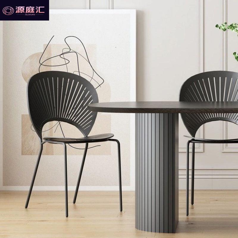 Restaurant black solid wood oval dining table small apartment for homeaccessible luxurypopular dining table oval solid wood dining table