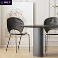 Restaurant black solid wood oval dining table small apartment for homeaccessible luxurypopular dining table oval solid wood dining table