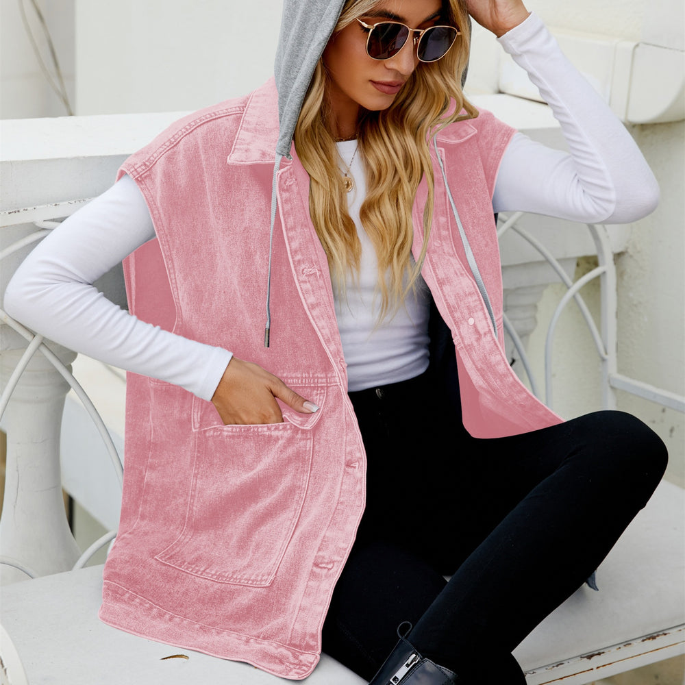 European and american cross-border  new denim vest women's  summer fashion trend denim sleeveless tank top
