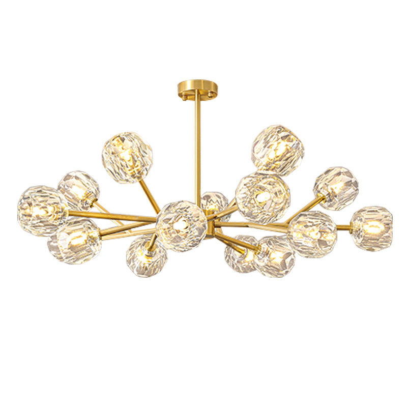 Dining room chandelier crystal magic bean molecular lamp bedroom home lighting creative Internet celebrity living room modern Xiaohongshu chandelier