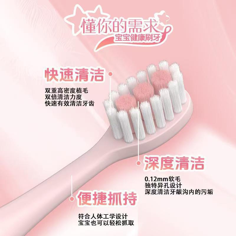 Cartoon little angel children's soft-bristled toothbrush 3-12 years old baby household cute separate cardboard packaging manufacturer wholesale