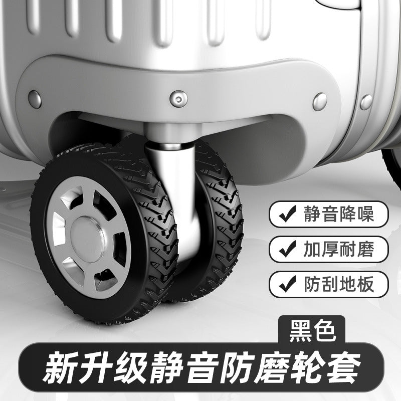 Luggage Wheel Protective Cover Trolley Case Rolling Wheel Silent Cover Suitcase Universal Wheel Replacement Wheel Rubber Cover