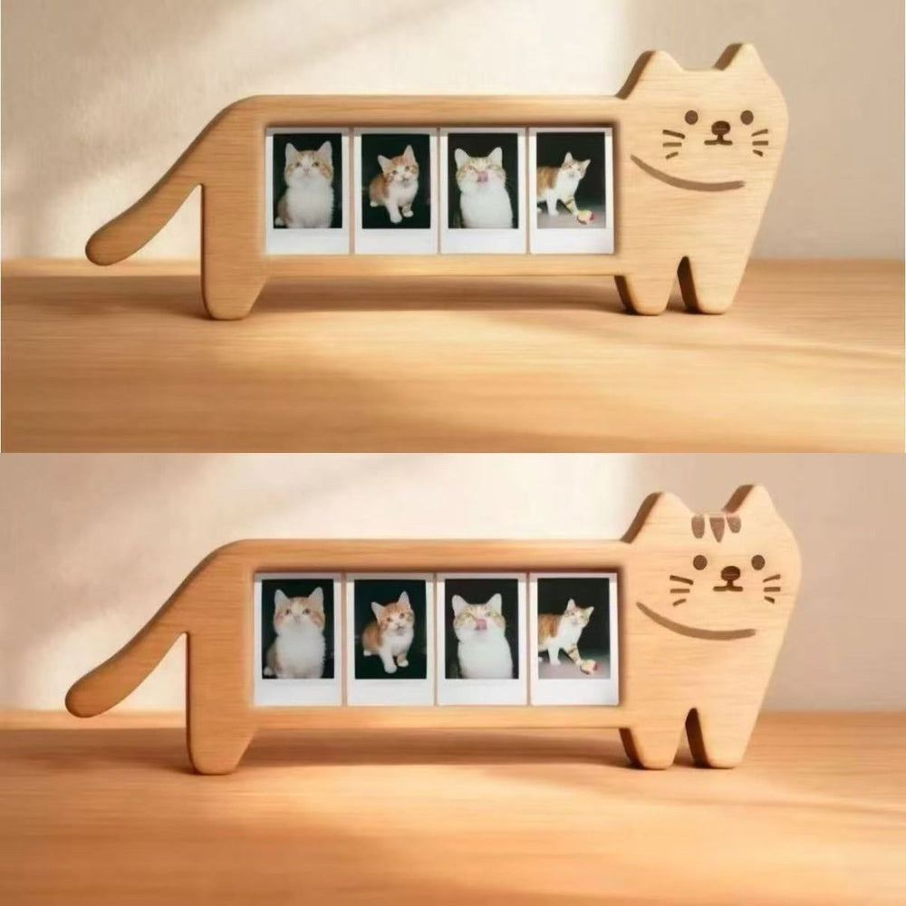 New kitten wooden photo frame - capture seasons, keepsake photo frame, souvenir, collectible, decorative, commemorative gift