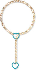 Blue love and gold chain