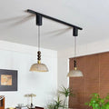 New arrival art french medieval style restaurant chandelier with fan adjustable magnetic track bar b&b creative chandelier
