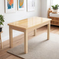 Solid wood dining table rectangular small apartment dining table combination table and chairs dining table and chairs casual modern table for home noodle shop