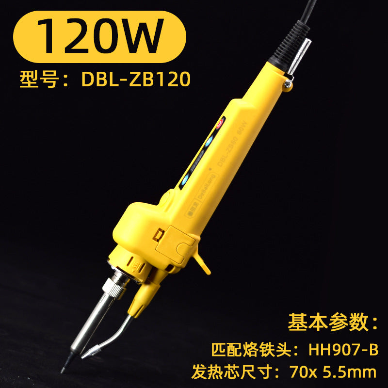Straight shank digital display solder gun internal heat external heat solder tool single hand welding electric soldering iron semi-automatic tin soldering iron