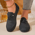 Export  new arrivalflats cross-border plus size soft bottom hand-stitched casual women's slip-on loafers wholesale