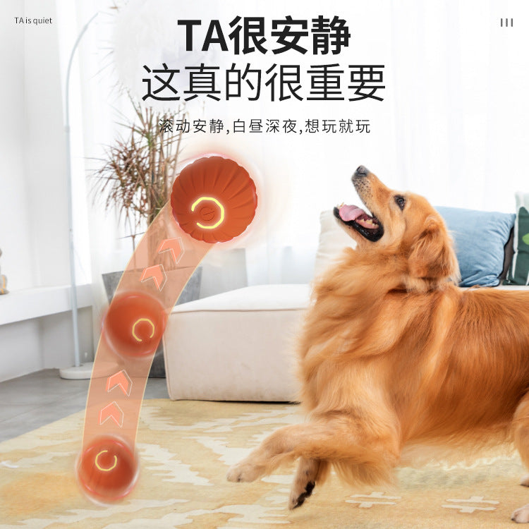 Gravity bouncing ball dog toy - durable, automatic dog teaser, self-entertaining, anti-boredom pet electric puppy toy