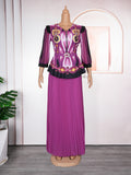 Amazon foreign trade  new fashionable and elegant top and skirt set, loose fit, plus size, slimming two-piece dress