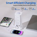 Us 110v usb multi-port pd fast charging power strip with dual-sided outlets and extension cord