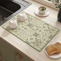 american diatom mud table mat for home insulation mat countertop absorbent mat kitchen drain mat bowl and plate water control mat
