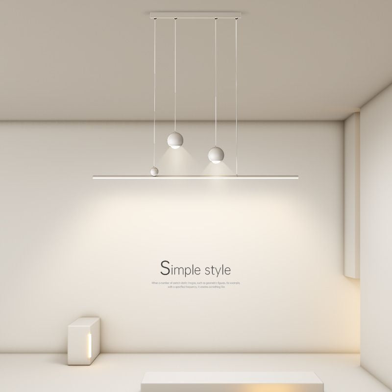 Creative restaurant light led chandelier simple modern master bedroom light long dining table bar Zhongshan Lighting Direct Sales Factory