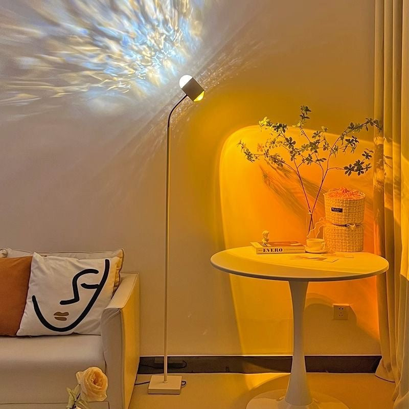 Water ripple atmosphere lamp sunset lamp popular living room bedroom mood floor lamp live broadcast room background sunset sunset lamp