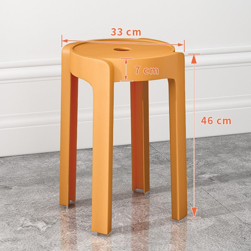 Thickened plastic stoolfor home stackable dining table bench long sitting comfortable chair windmill stool plastic round stool