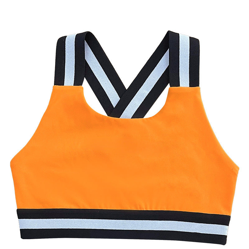 Combat girl comfortable high elastic webbing kids yoga clothes training quick-drying kids tight running fitness clothes