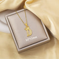 High-end letter layered necklace - 26 alphabet charms, cross-border bestseller, minimalist fashion, premium titanium steel jewelry