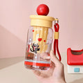 2026 high-value cartoon plastic cup - cute, thickened, high-temperature resistant straw cup for students - outdoor, drop-proof, portable water bottle